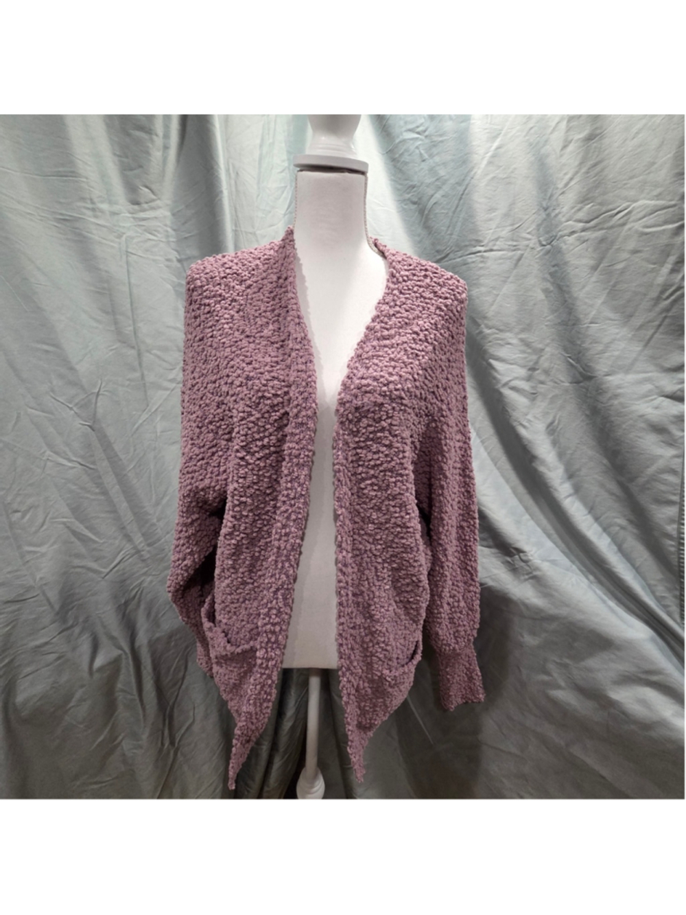 NWT Zesica Mauve Cardigan Size S Cottagecore Grandmacore Soft Girl